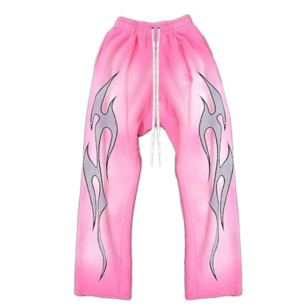 Hellstar Flame Sweatpants Pink